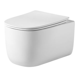 Унитаз подвесной Grossman Thin Rim с крышкой-сиденье Белый глянцевый GR-5605SQ