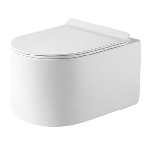 Унитаз подвесной Grossman Thin Rim с крышкой-сиденье Белый глянцевый GR-5606SQ