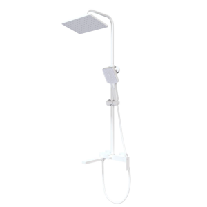 Душевая система Knotlor Stable с изливом Белый матовый KN-23/WY