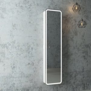 Шкаф зеркальный Агата Lorenzo 40 c сенсором Белый МВК009