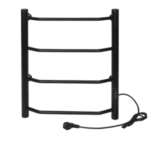 Полотенцесушитель электрический Тера Виктория 40х60 диммер Черный матовый ПСК-11-01д.ч