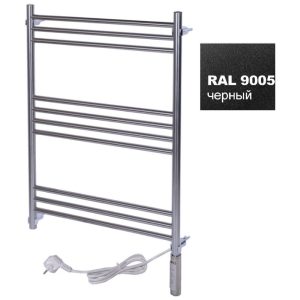 Полотенцесушитель электрический Тера Богема 50х80 ПСН диммер Черный матовый ПСН-15-03дч