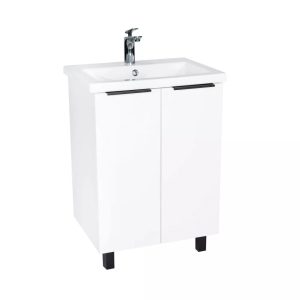 Тумба напольная Viant Берлин 60 с раковиной Moduo Белый VBER60MDBEL-T2ST
