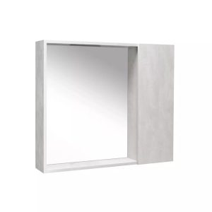 Шкаф зеркальный Viant Берлин 80 Цемент VBER80C-ZSH