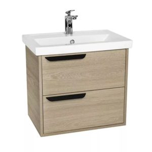 Тумба подвесная Viant Кёльн 60 с раковиной Фостер Дерево светлое VKEL60FOSD-T2YP