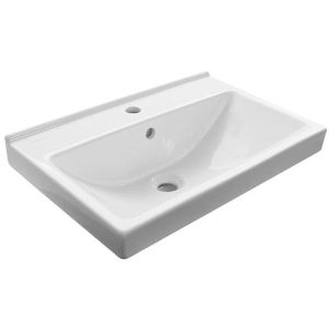 Раковина на мебель Sanita Luxe Fest 60 Белый глянцевый WB.FN/Fest/60-C/WHT.G/S1