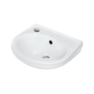 Раковина компактная Sanita Luxe Лада 37 Белый глянцевый WB.MN/Lada/37-L/WHT.G/S1